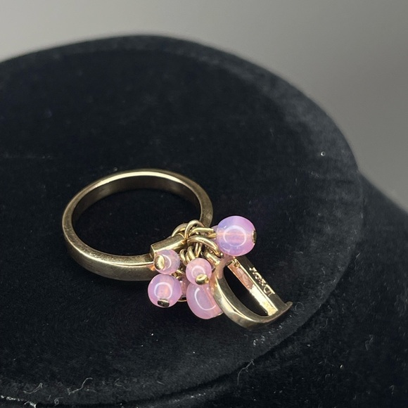 VINTAGE CHRISTIAN DIOR GOLD RING Size 5 5 1/2 - Picture 5 of 10